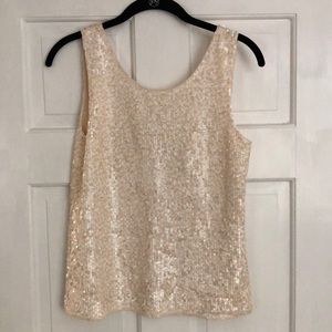 J. Crew sequin scoop tank